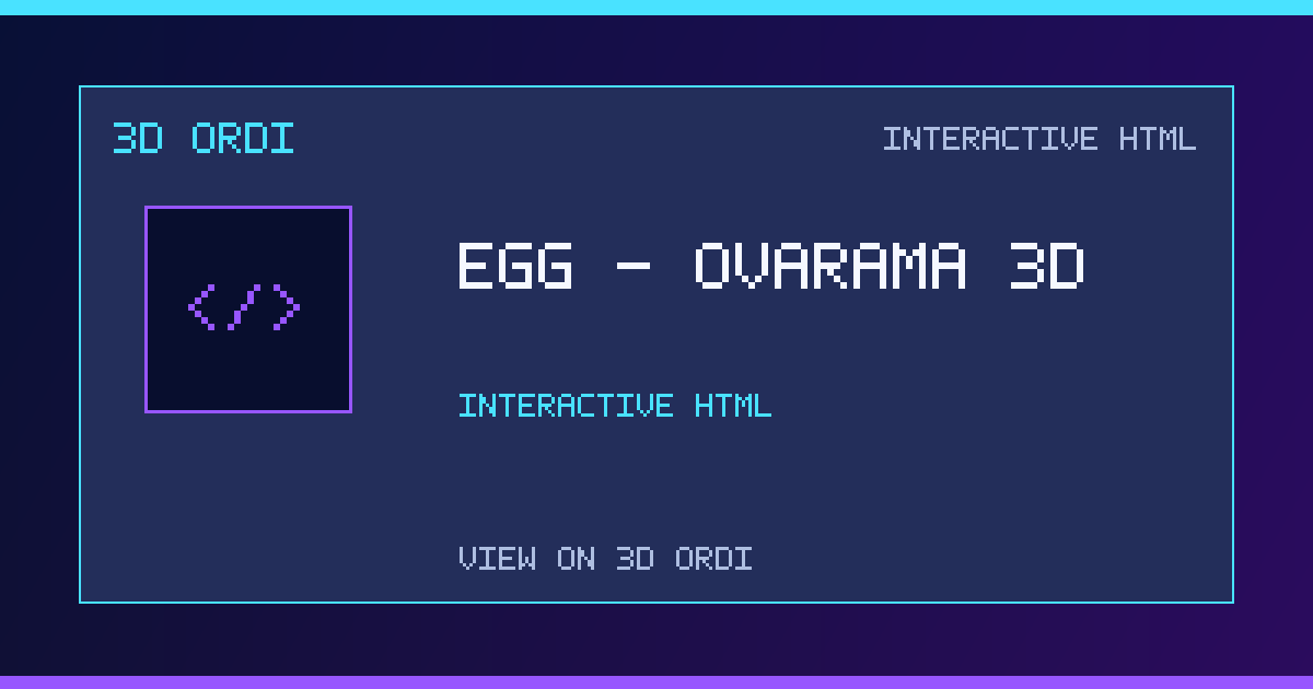 Egg - Ovarama 3D | 3D Ordi