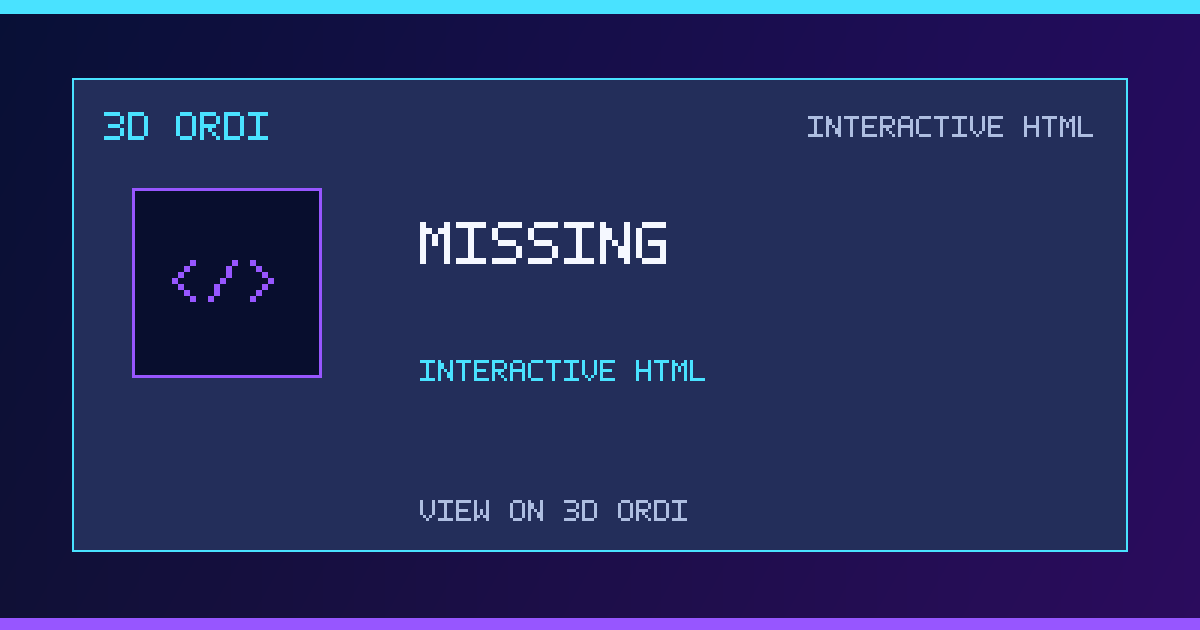 MiSSiNG | 3D Ordi