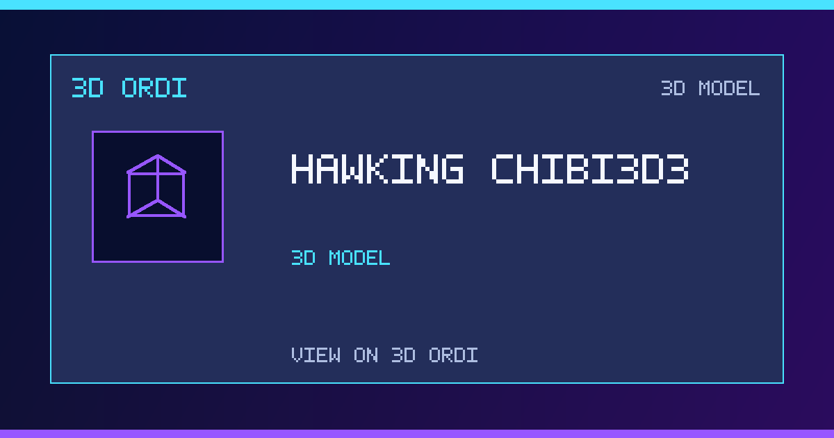 Hawking chibi3d3 | 3D Ordi