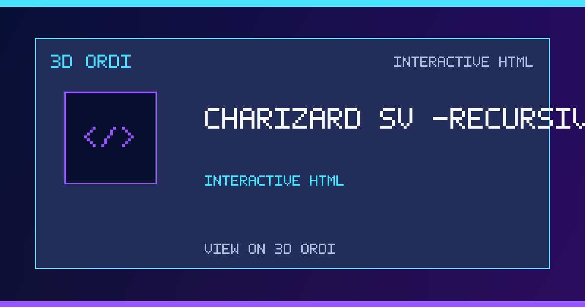 Charizard SV -Recursive- | 3D Ordi