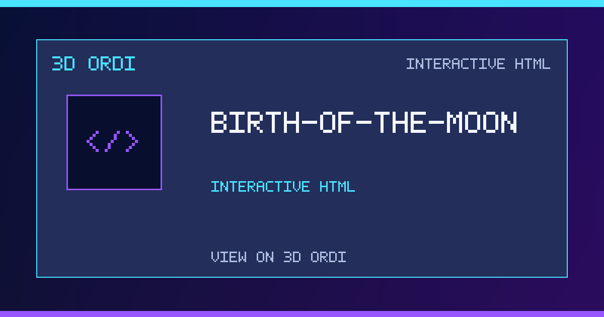 birth-of-the-moon | 3D Ordi