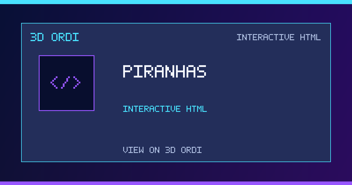 piranhas | 3D Ordi