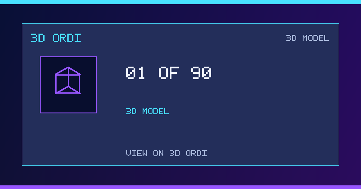01 OF 90 | 3D Ordi