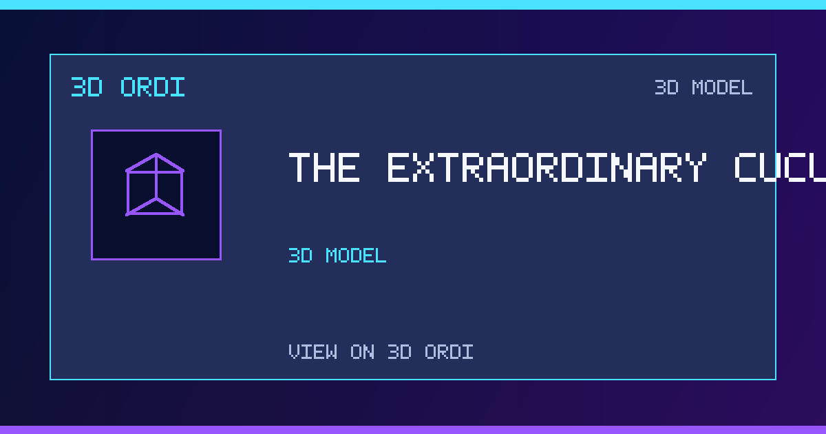 THE EXTRAORDINARY CUCUMBER | 3D Ordi
