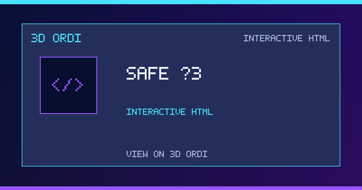 Safe #3 | 3D Ordi