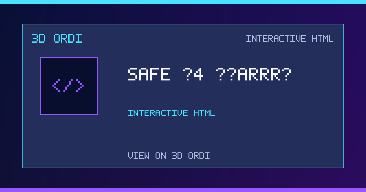 Safe #4 ($Arrr) | 3D Ordi