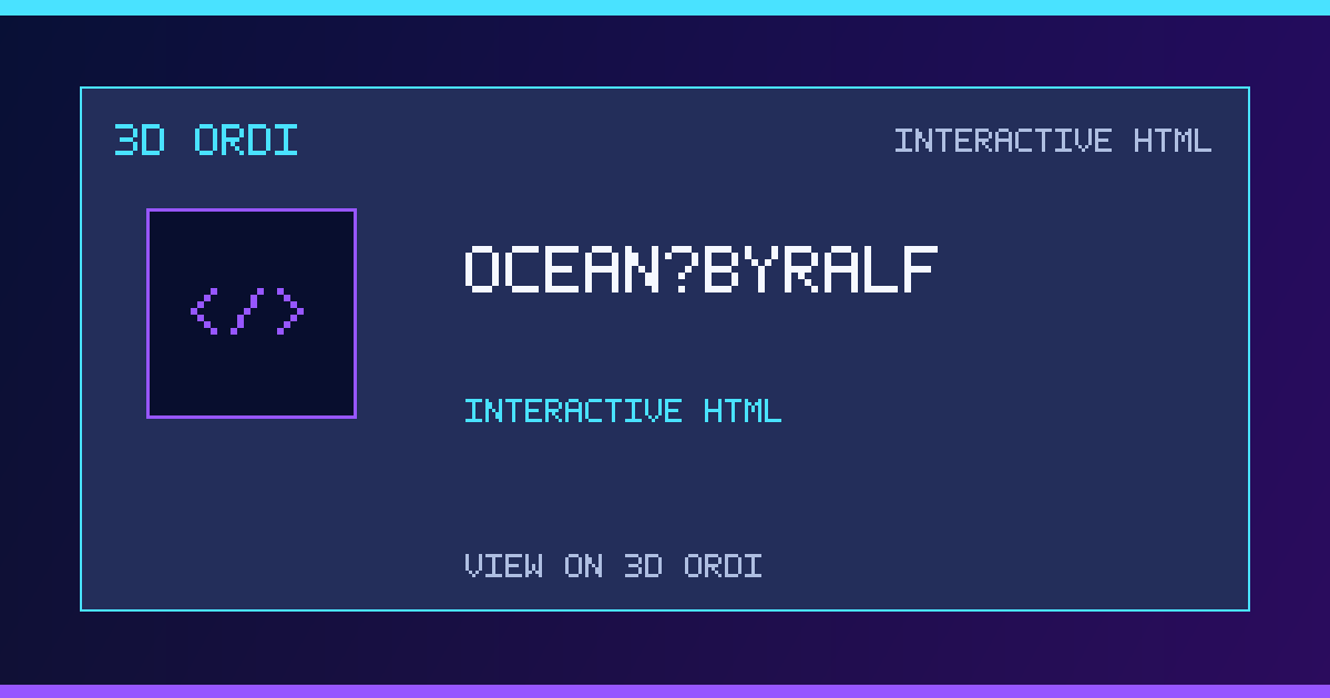 ocean_byralf | 3D Ordi